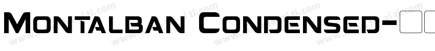 Montalban Condensed字体转换